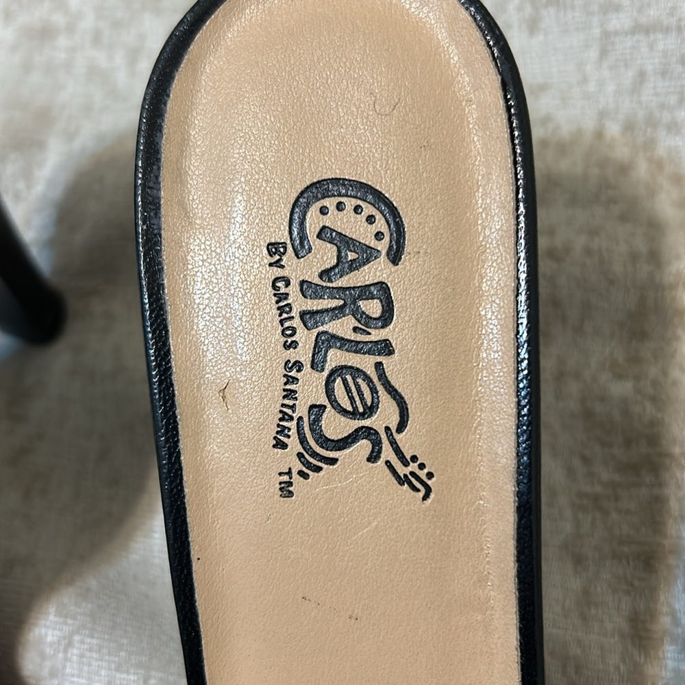 Carlos Slip-On Pump Sandals. By Carlos Santana       Excellent Condition - Picture 2 of 7